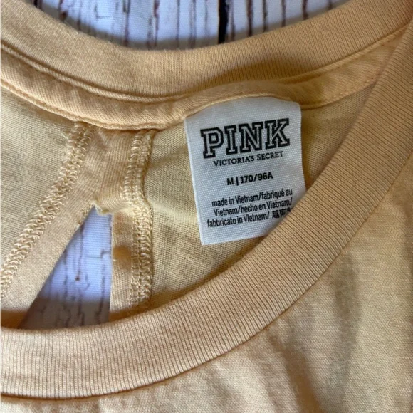 PINK Victoria's Secret Tie-Dye and Yellow Tops and Shorts Bundle - Picture 7 of 8